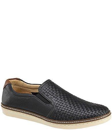 Johnston  Murphy Mens McGuffey Woven Leather Slip Product Image