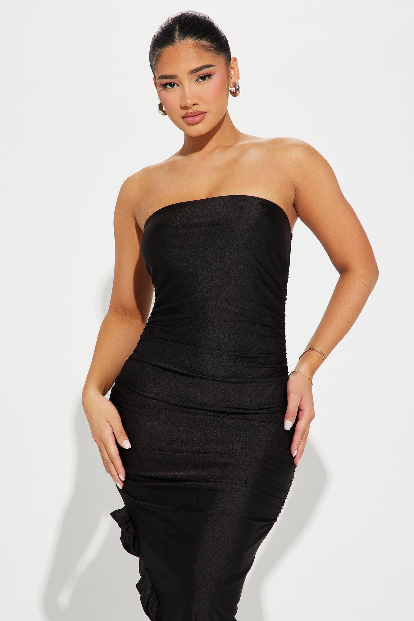 Cia Strapless Maxi Dress - Black Product Image