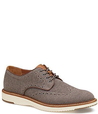 Johnston & Murphy Mens Upton Knit Wingtip Dress Shoes Product Image