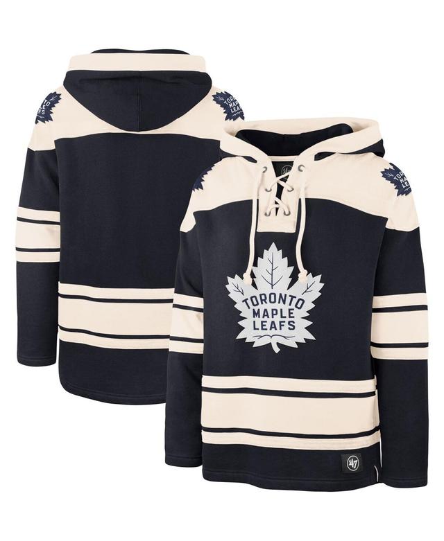 Mens 47 Brand Navy Toronto Maple Leafs Superior Lacer Pullover Hoodie - Navy Product Image