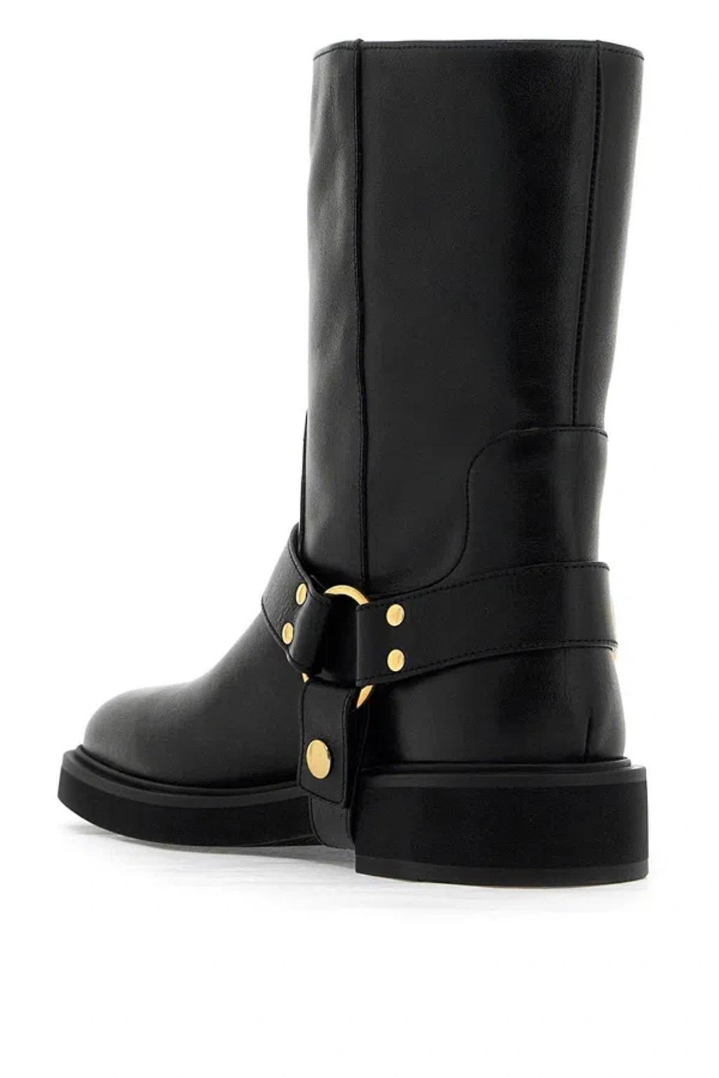 Signature Mini Biker Boots 30mm In Black Product Image