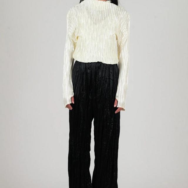 Erosion Turtleneck in Pearl Product Image