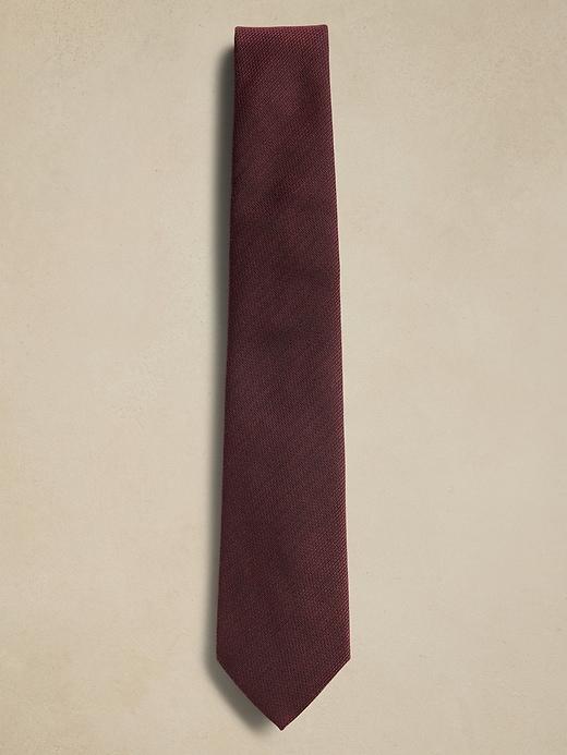 Burgundy Textured Tie Product Image