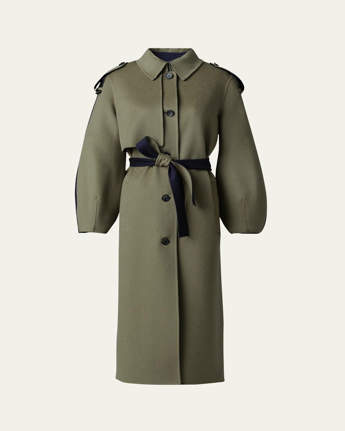 Womens Ceyla Double-Face Wool Belted Coat Product Image