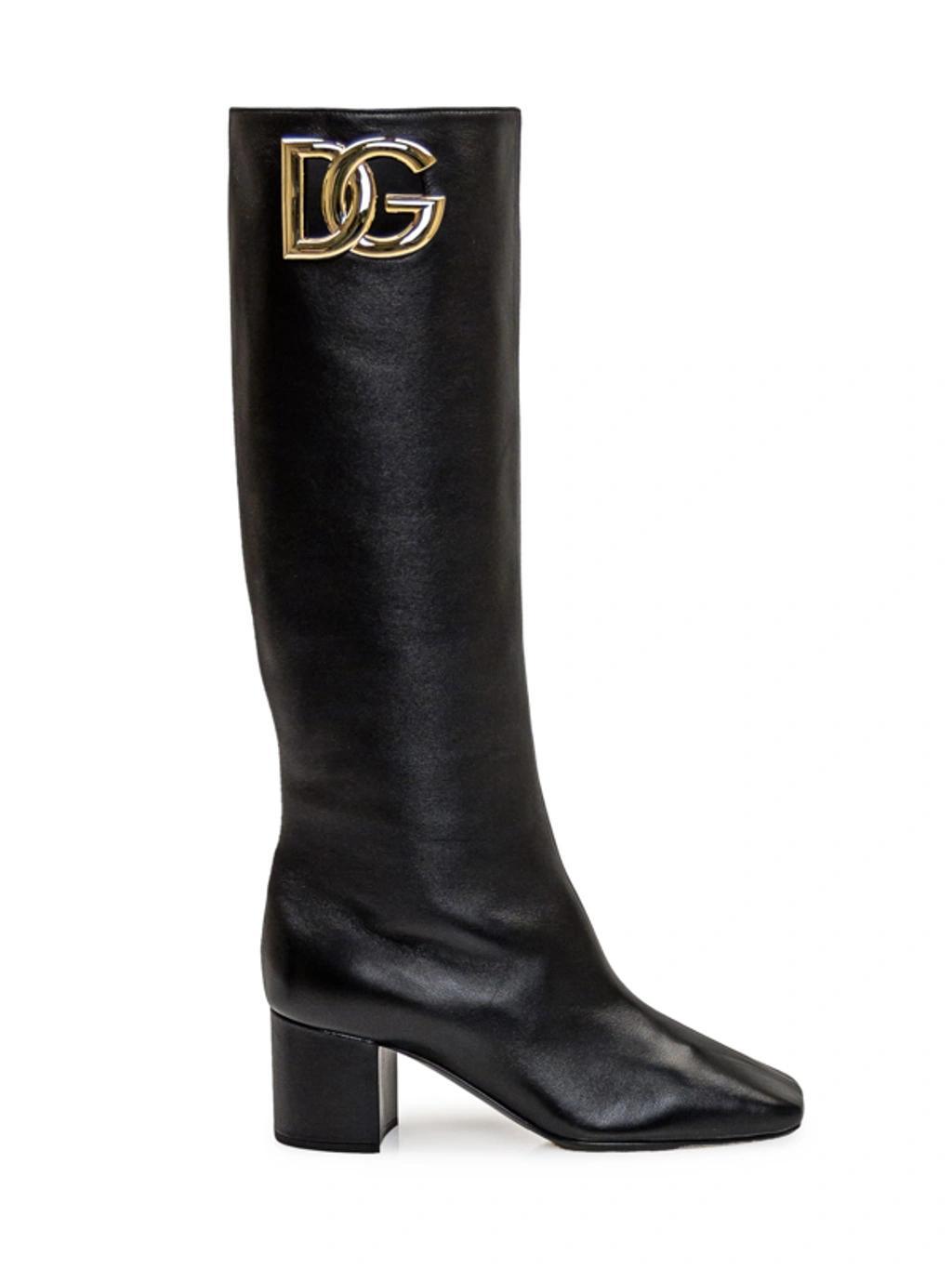 DOLCE & GABBANA Jackie Boots In Multicolor Product Image