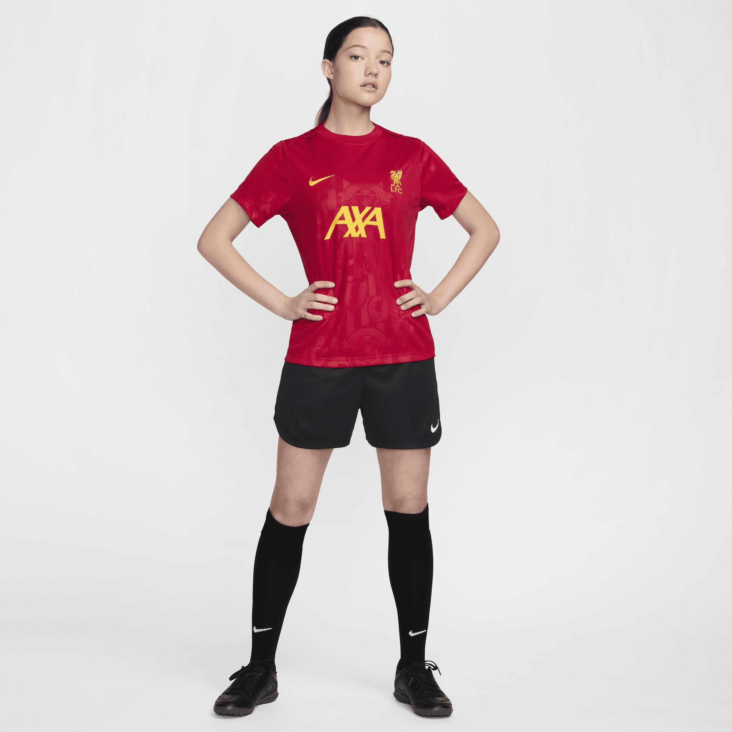 Liverpool FC Academy Pro Nike Women's Dri-FIT Soccer Pre-Match Short-Sleeve Top Product Image