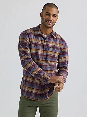 Men's Extreme Motion Working West Plaid Flannel Shirt | Men's Lee | Lee® Product Image