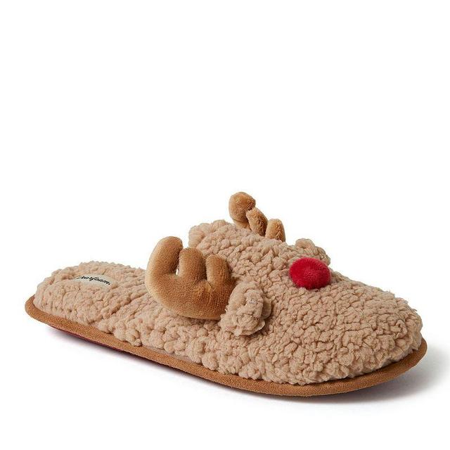 Dearfoams Reindeer Mens Scuff Slippers Product Image