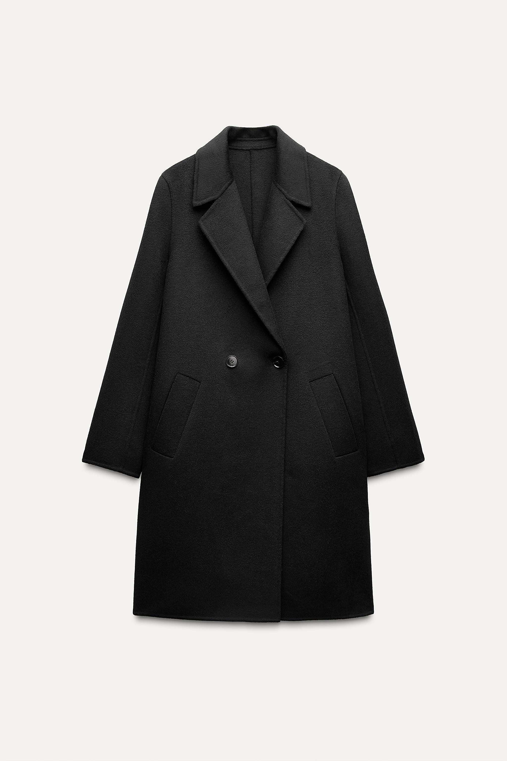 DOUBLE BREASTED WOOL BLEND COAT Product Image