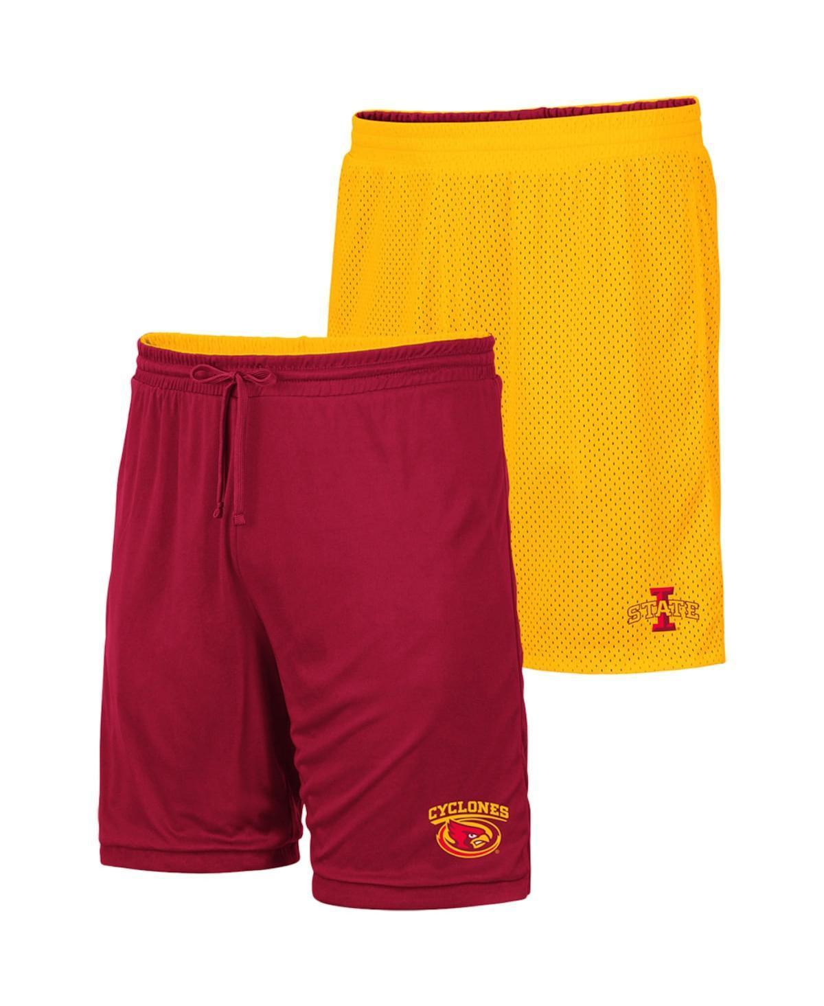 Mens Colosseum /Cardinal Iowa State Cyclones Wiggum Reversible Shorts Product Image