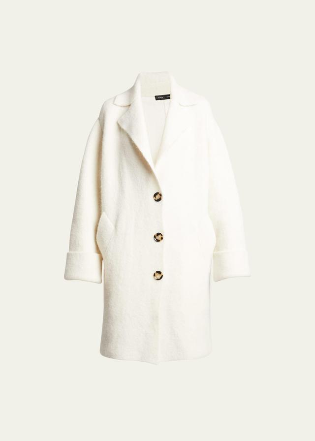 Womens Alpaca-Blend Long Coat Product Image