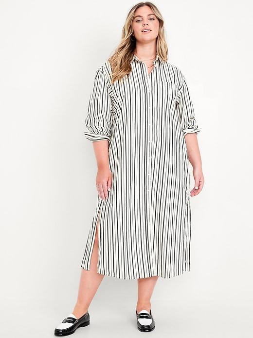 Loose Midi Shirt Dress Product Image