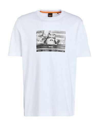 HUGO BOSS Boss Man T-shirt White Size Xl Cotton Product Image