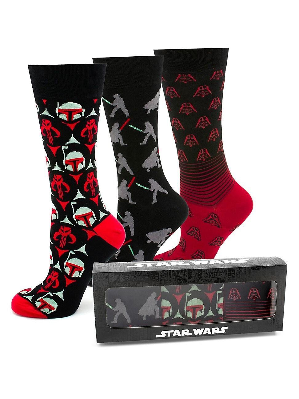 Mens 3-Pair Find The Force Socks Product Image