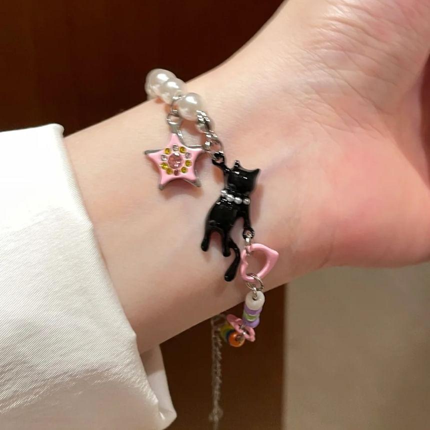 Cat Beaded Bracelet Product Image