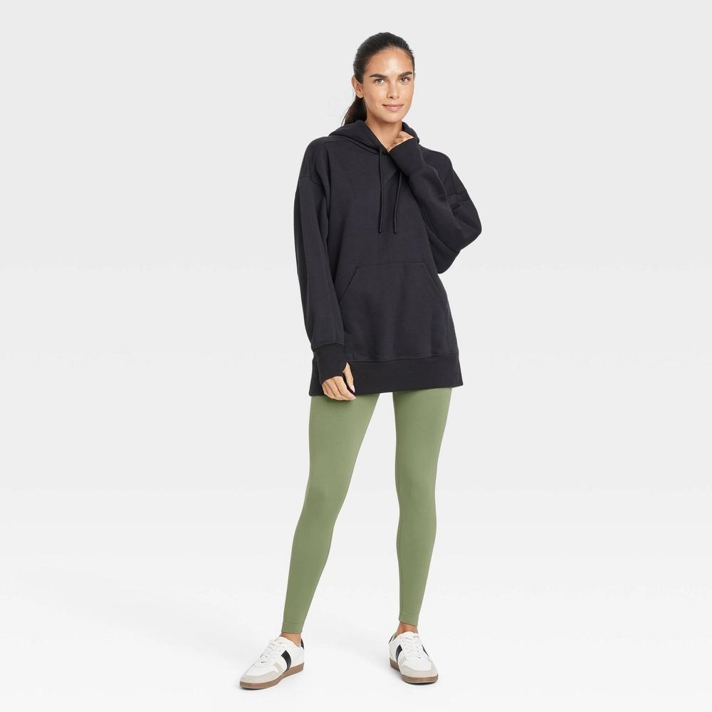 Women's Fleece Oversized Hooded Pullover Sweatshirt - JoyLab™ Product Image