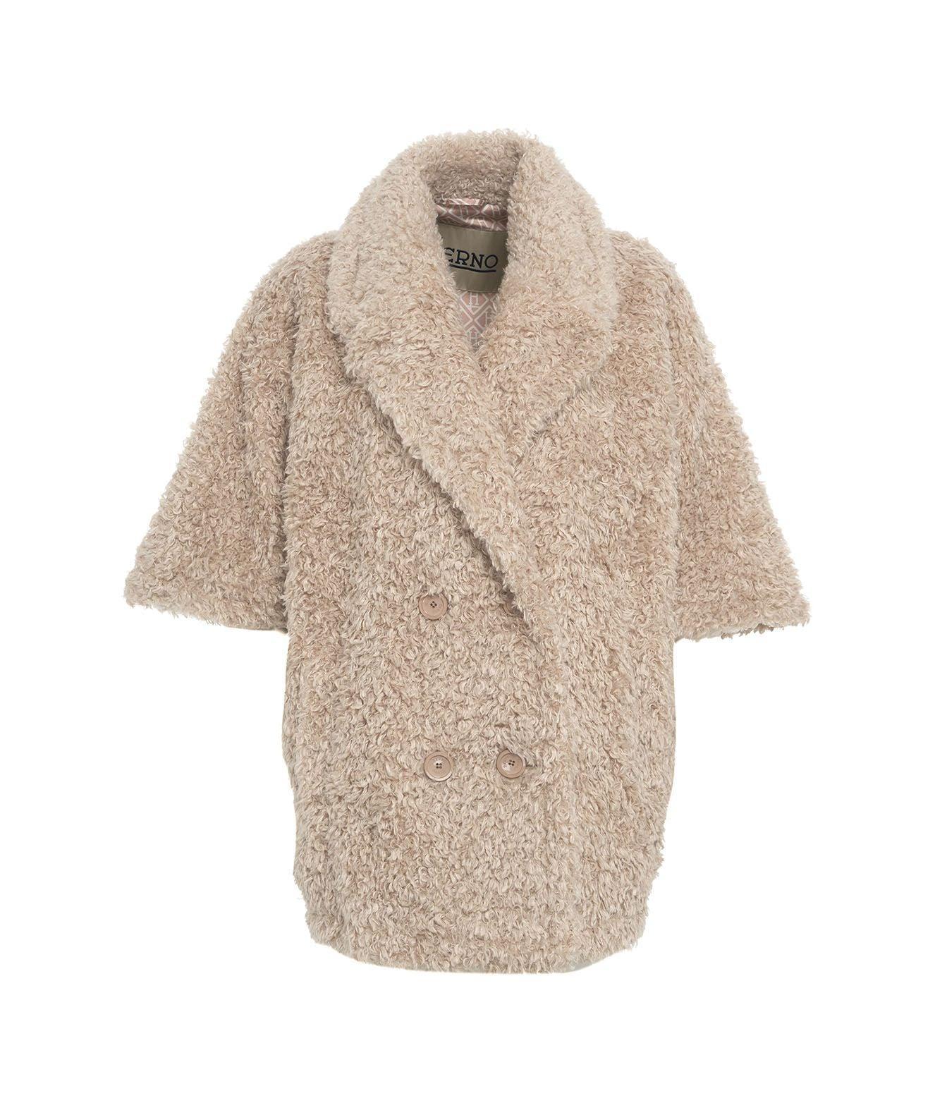 Cappotto teddy con maniche a pipistrello Female Product Image