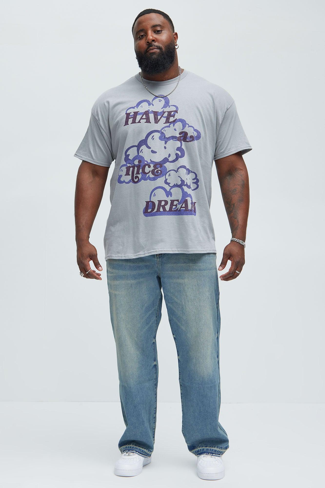 Have A Nice Dream Short Sleeve Tee - Light Grey Product Image