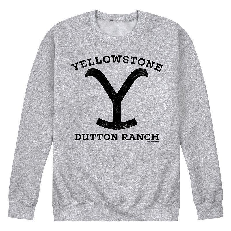 Mens Yellowstone Black Fleece Sweatshirt Purple Product Image