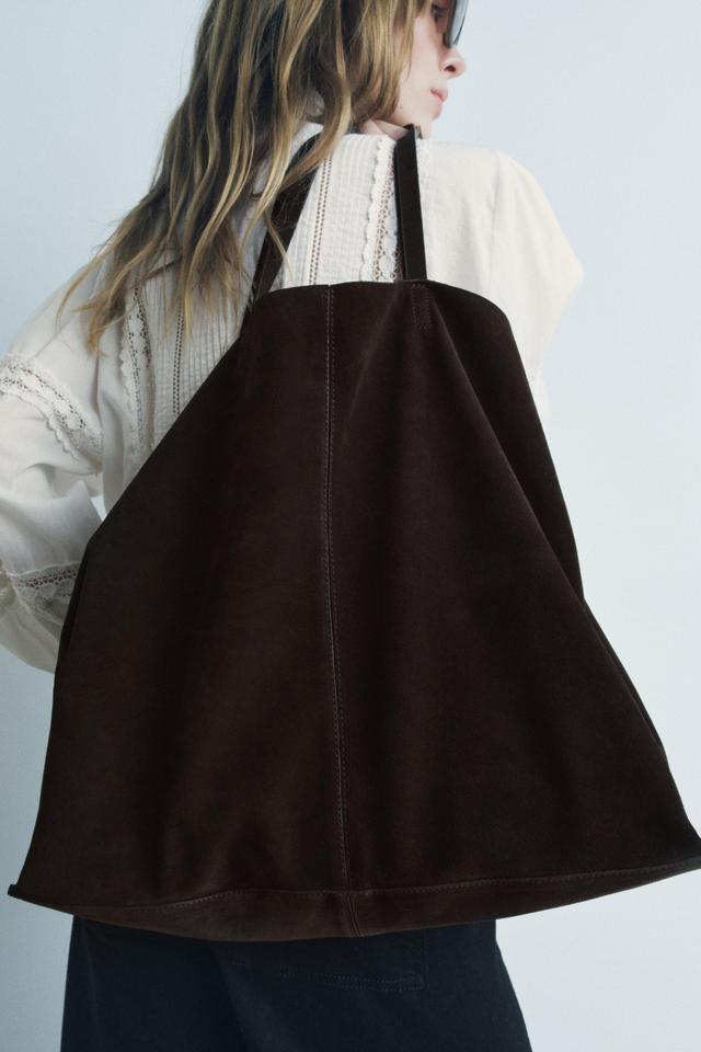 SUEDE MAXI TOTE Product Image