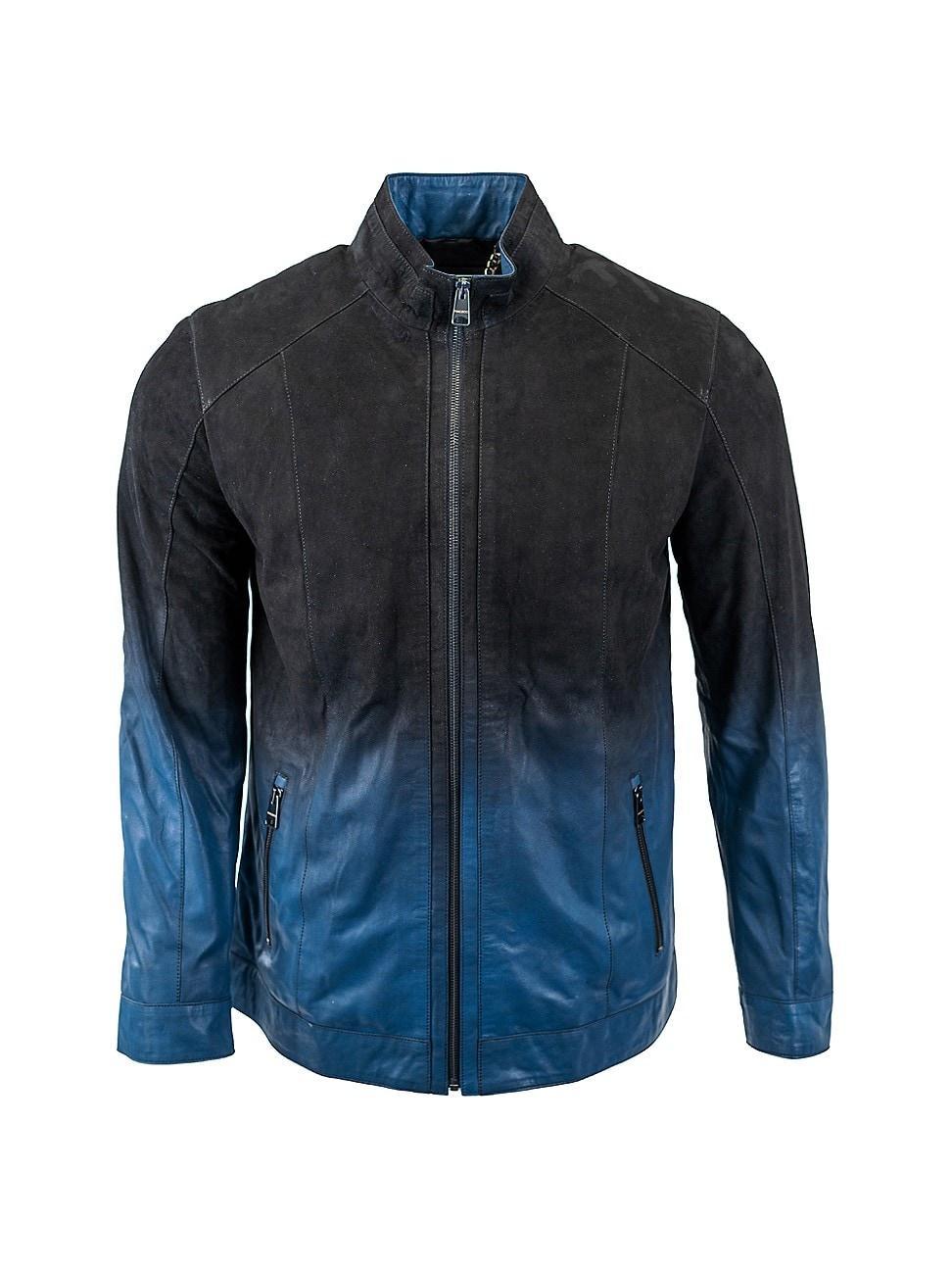 Mens Leather Degrade Jacket Product Image