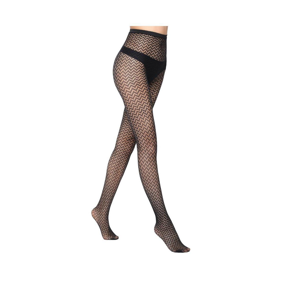 Stems Womens Micro Wave Fishnet Tights product image