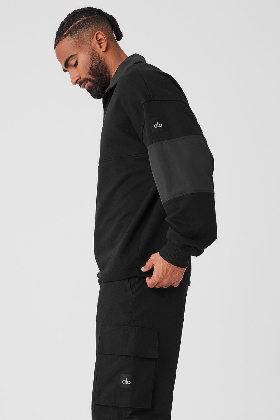 Mixmatch Rugby Sweatshirt - Black Male Product Image