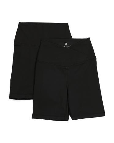 2pk High Rise Bike Shorts for Women Product Image