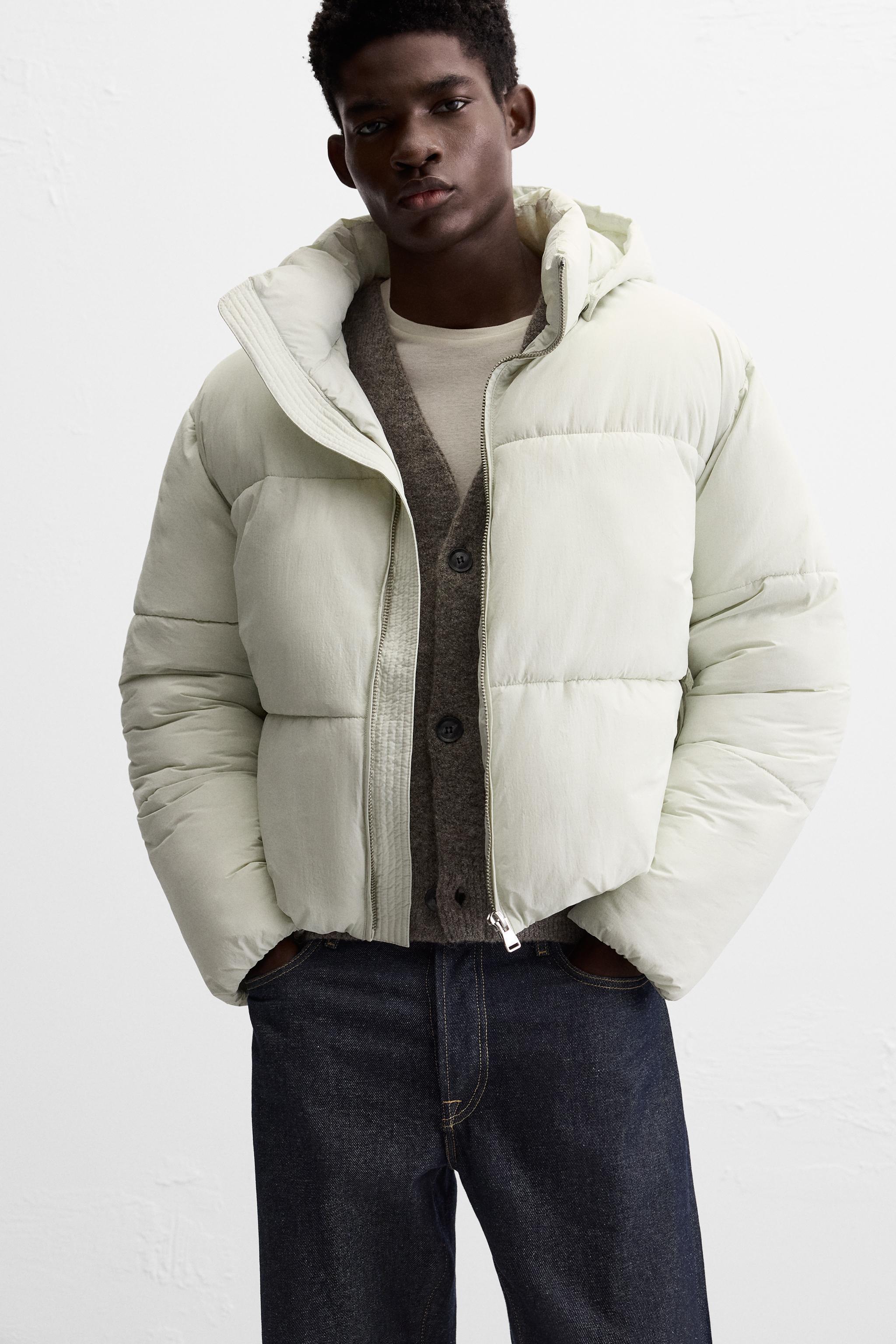 PUFFER JACKET WITH REMOVABLE HOOD Product Image