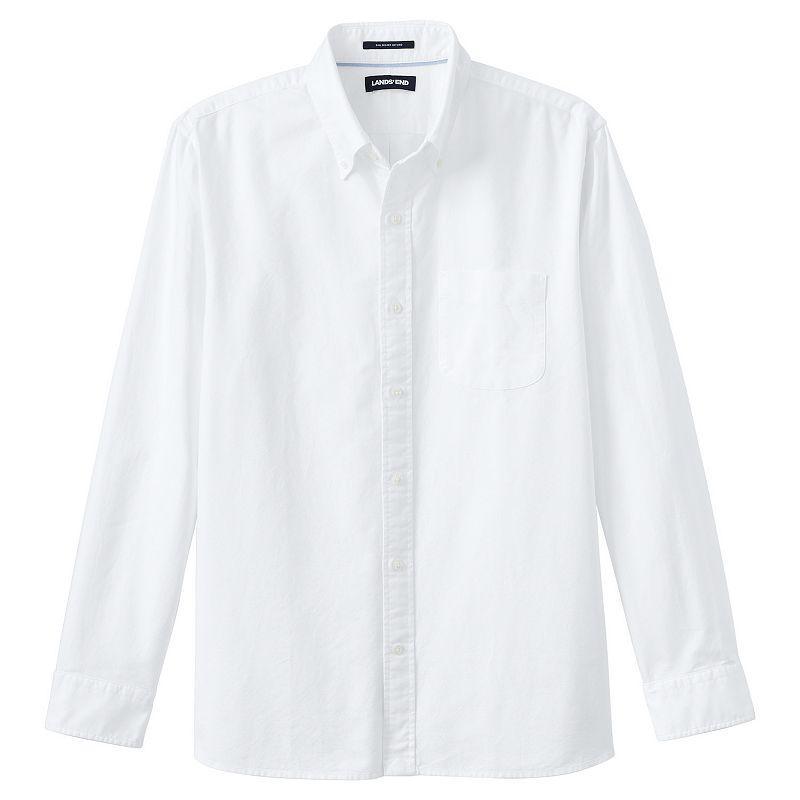 Mens Lands End Button-Down Sail Rigger Oxford Button-Down Shirt Product Image