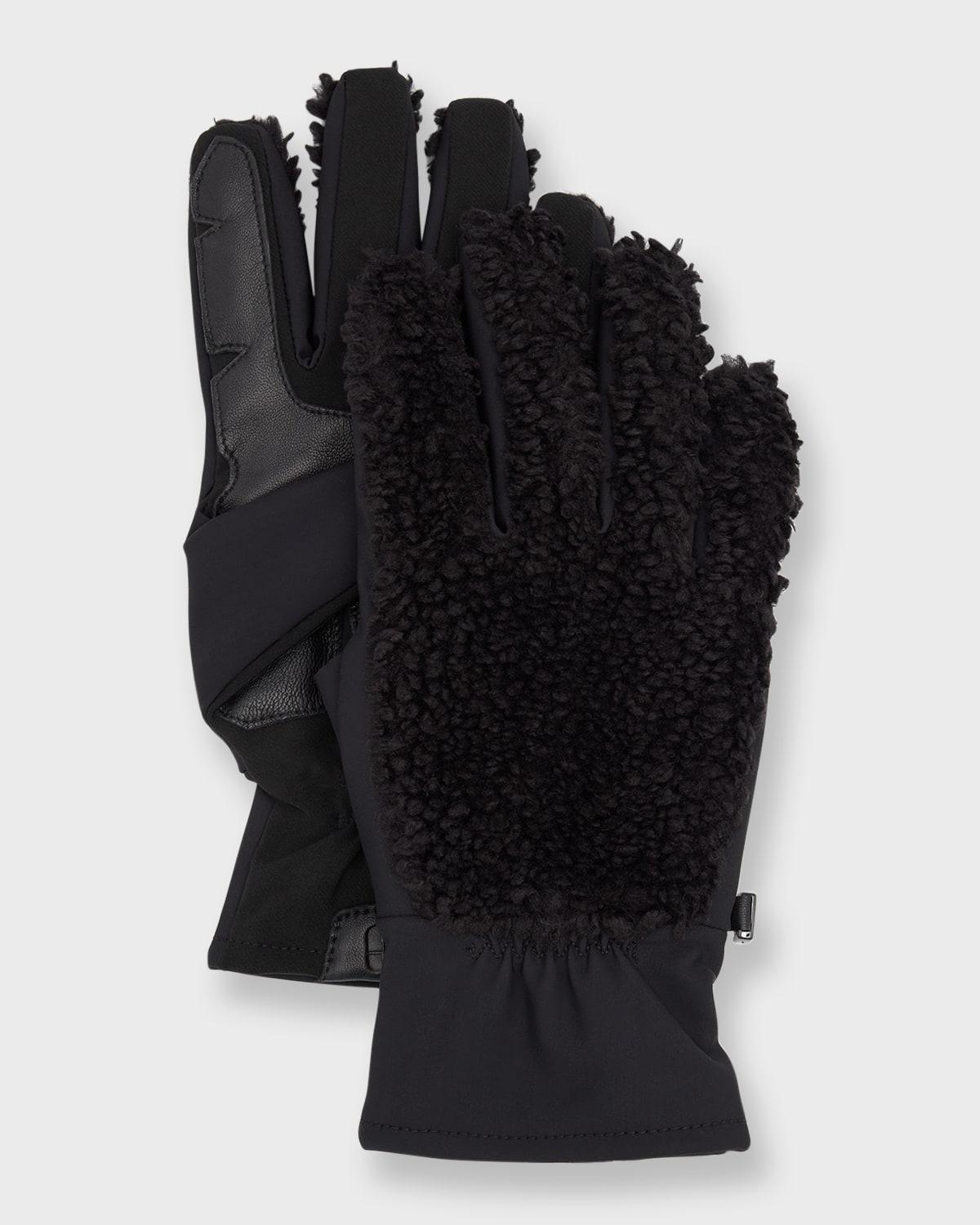 Mens Fluff Faux Fur Gloves Product Image