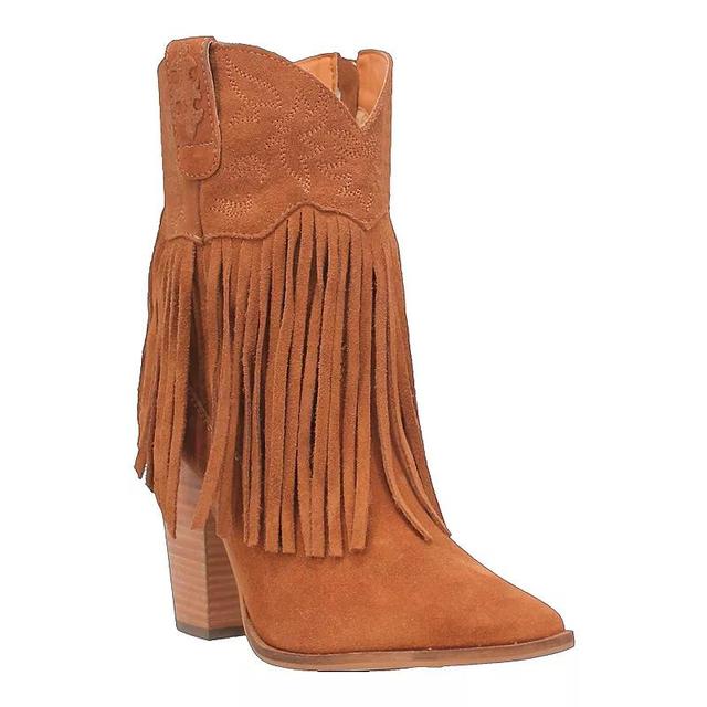 Dingo Crazy Train Fringe Suede Western Boots Product Image