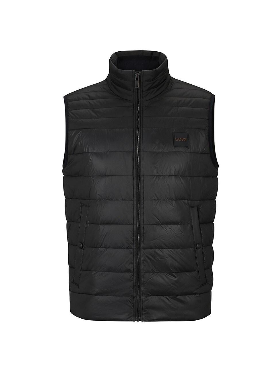 Mens Water-Repellent Gilet In Gloss And Matte Fabrics Product Image