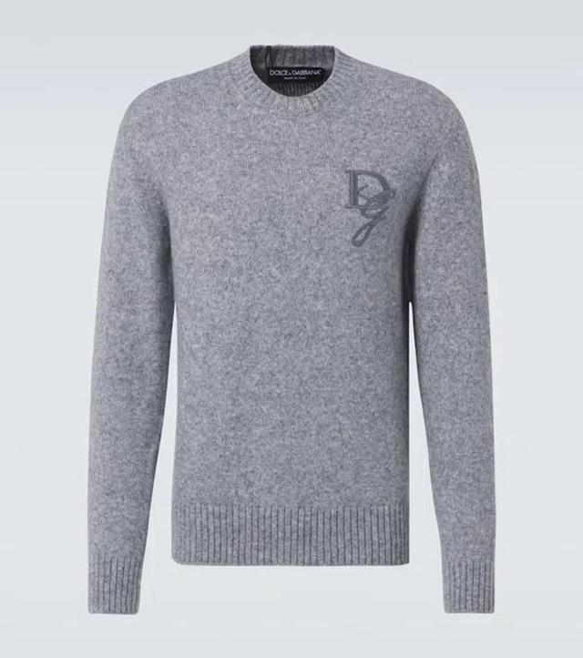 Dg Alpaca And Wool-blend Sweater In Grey Product Image