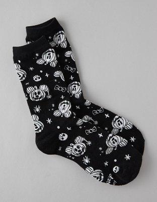 AE Mickey Mouse Pumpkin Crew Socks Product Image