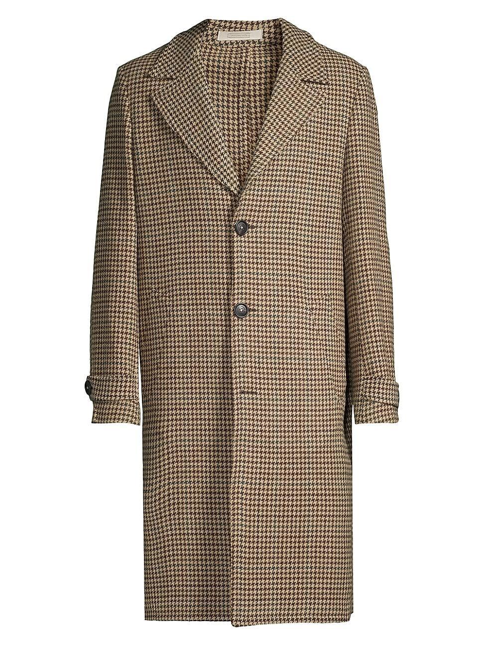 Mens Rain2 Houndstooth Wool Coat Product Image