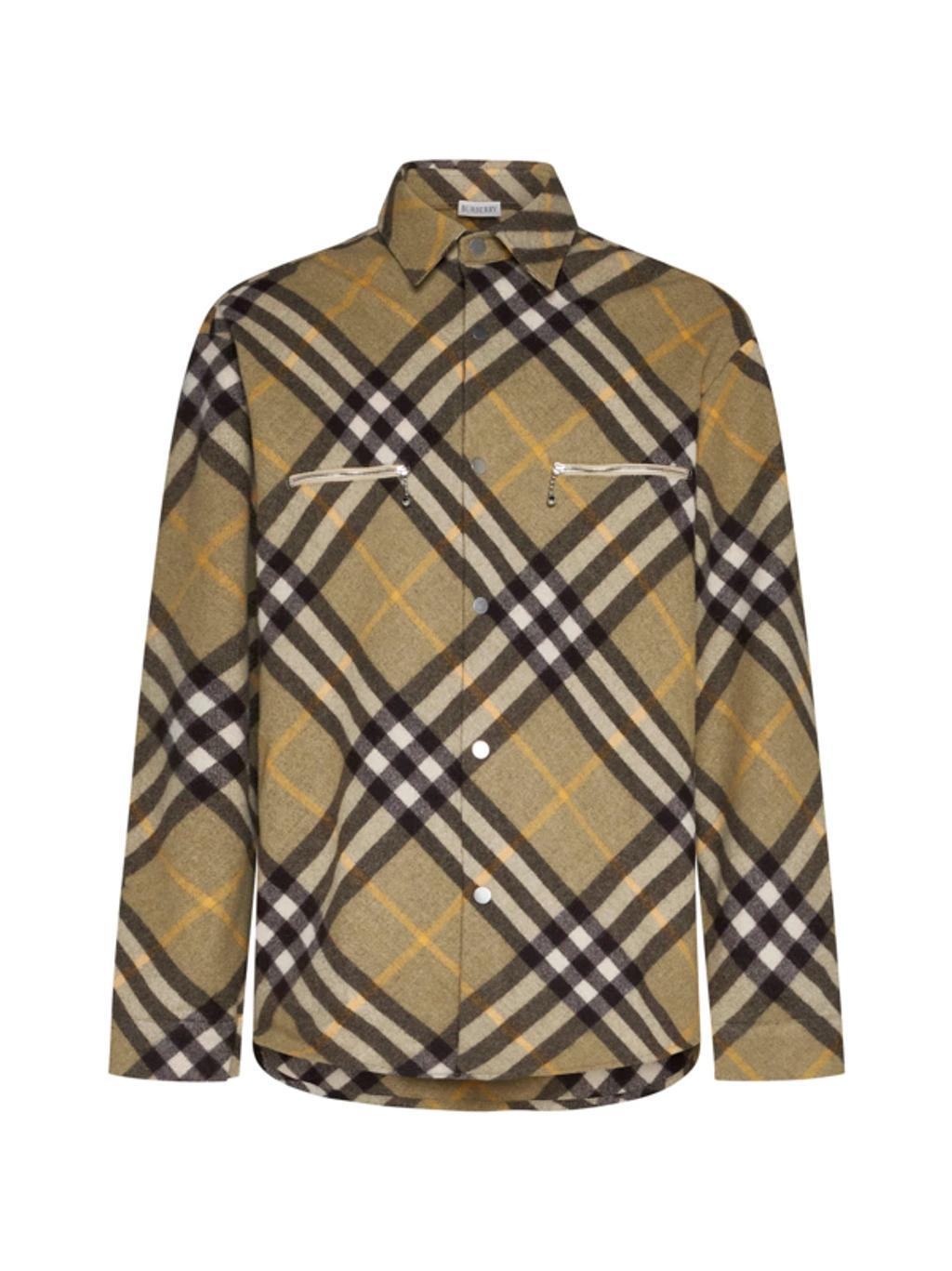 BURBERRY Long Sleeved Check Pattern Shirt In Multicolor Product Image