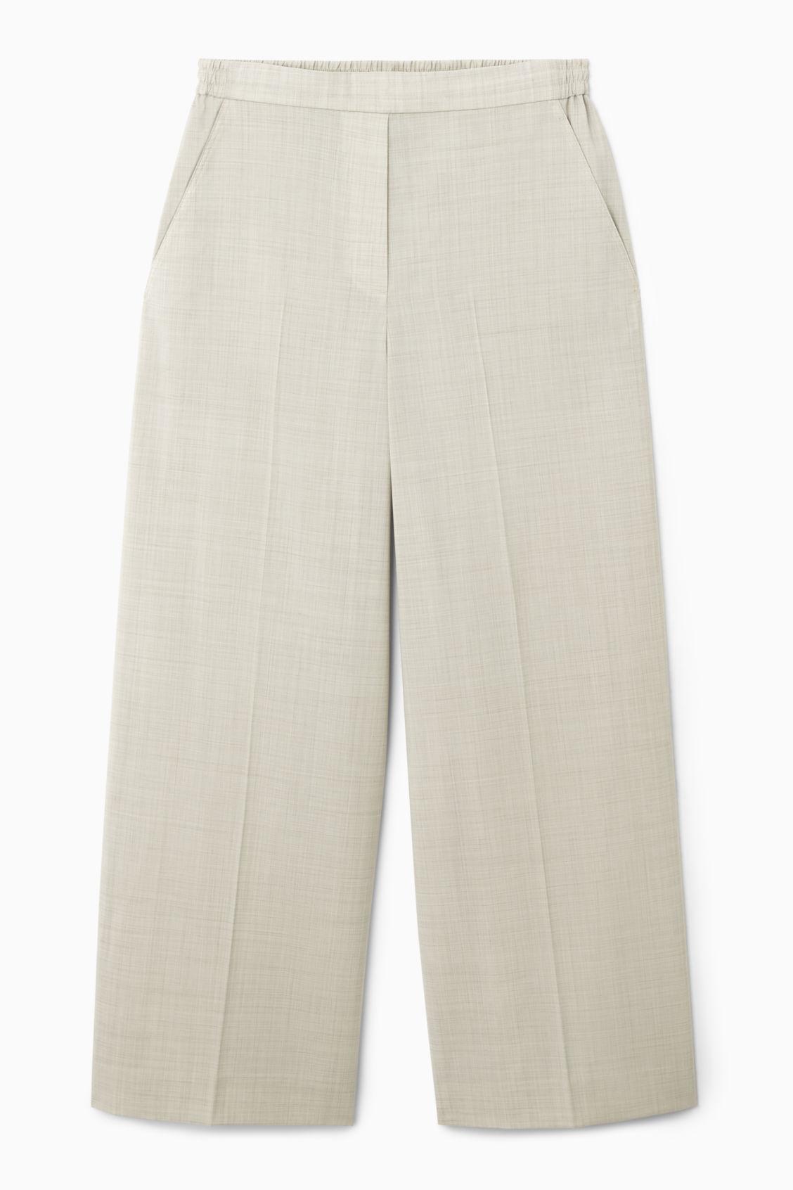 VOLUMINOUS WIDE-LEG WOOL PANTS Product Image