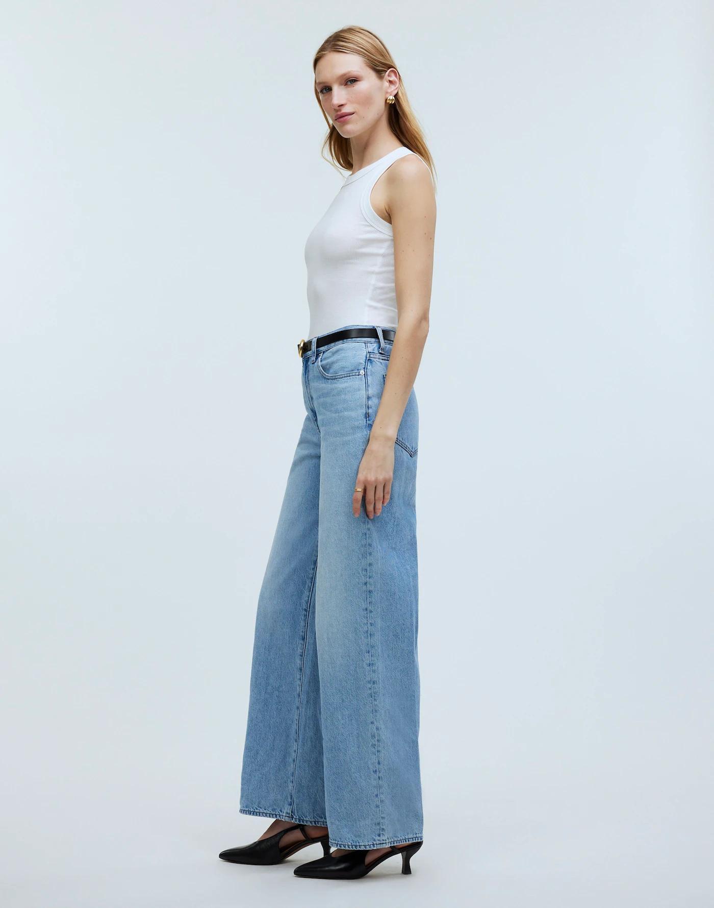 Superwide-Leg Jeans in Ahern Wash: Airy Denim Edition Product Image