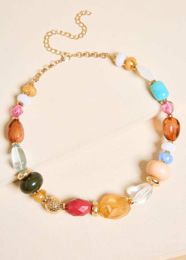 Stone And Bead Necklace Product Image