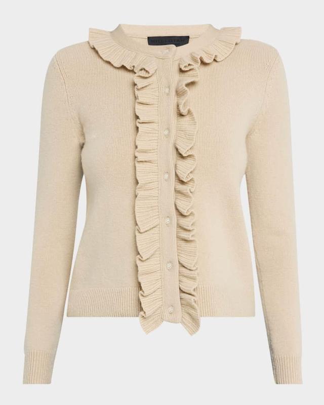 Neave Ruffle Cashmere Cardigan Product Image