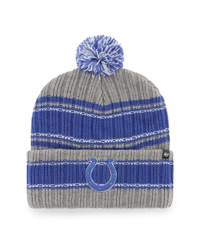 Mens 47 Brand Graphite Indianapolis Colts Rexford Cuffed Knit Hat with Pom - Graphite Product Image