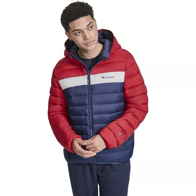 Mens Champion Lightweight Puffer Jacket with Hood Product Image