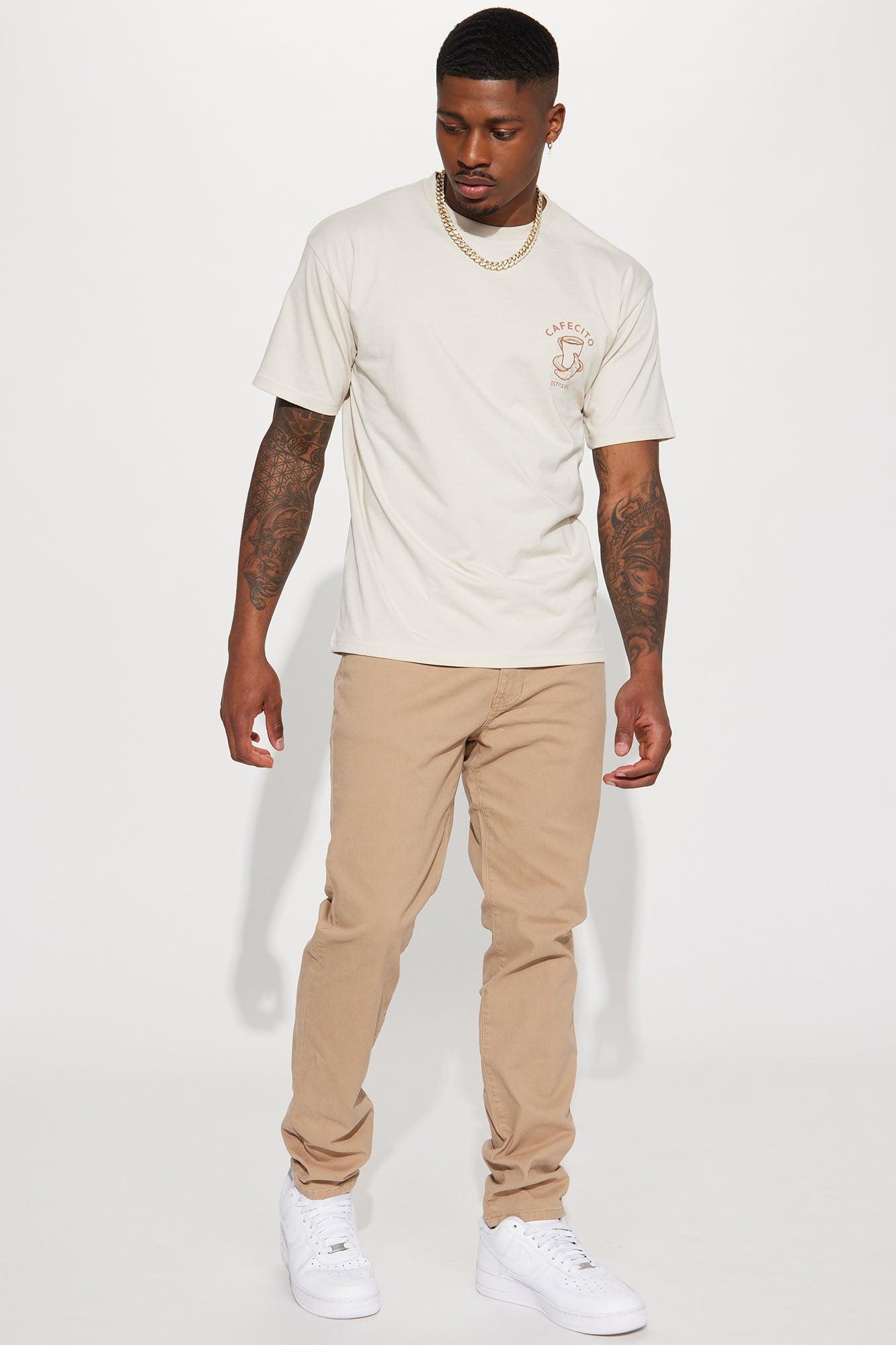 Mac Chino Skinny 5 Pocket Pants - Khaki Product Image