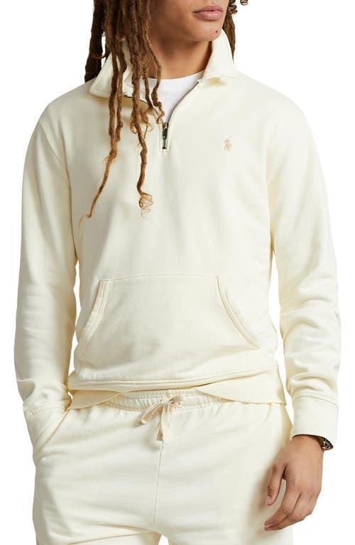 Men's Loopback Fleece Quarter-zip Sweatshirt In Clubhouse Cream Product Image