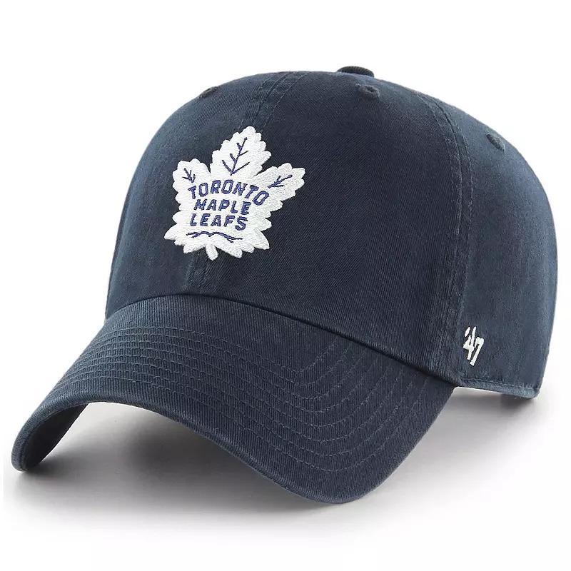 Mens 47 Navy Toronto Maple Leafs Team Clean Up Adjustable Hat, Mpl Blue Product Image