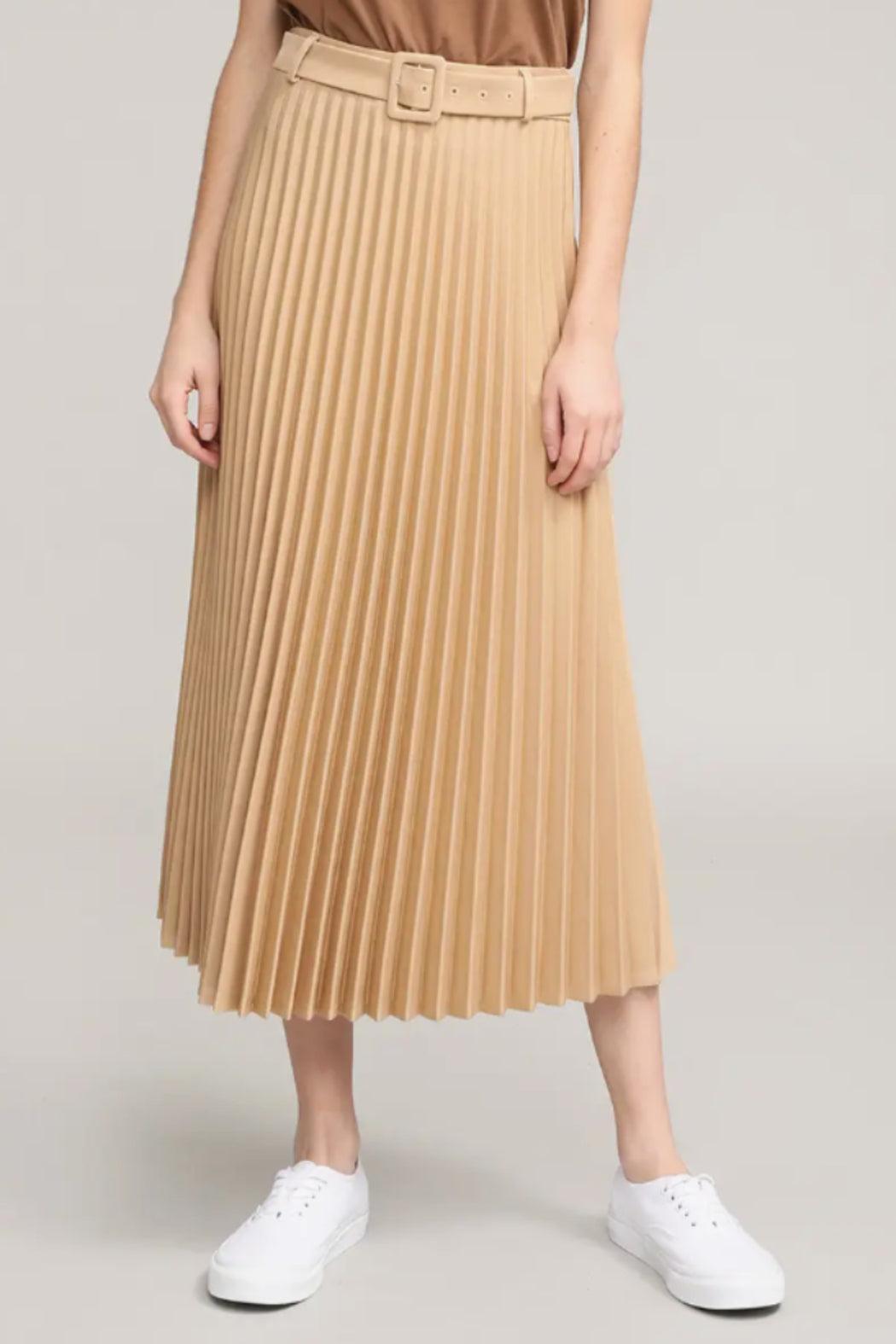 All pleated H-line Skirt w/Belt product image