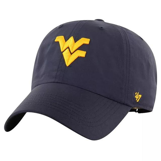 Mens 47 West Virginia Mountaineers Clean Up brrr Adjustable Hat, Blue Product Image