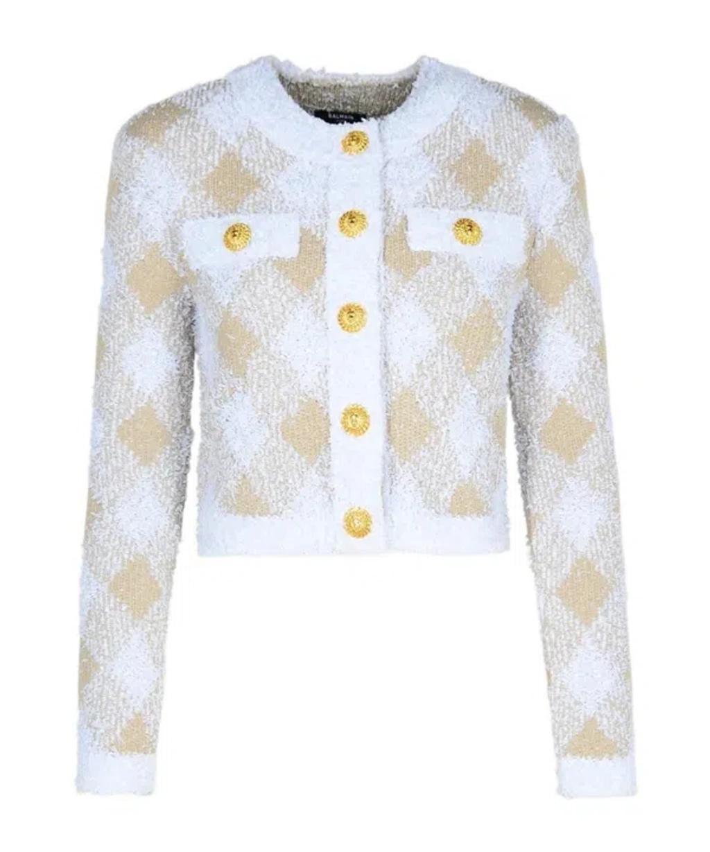 BALMAIN Long-sleeved Casual Jacket In Beige Product Image