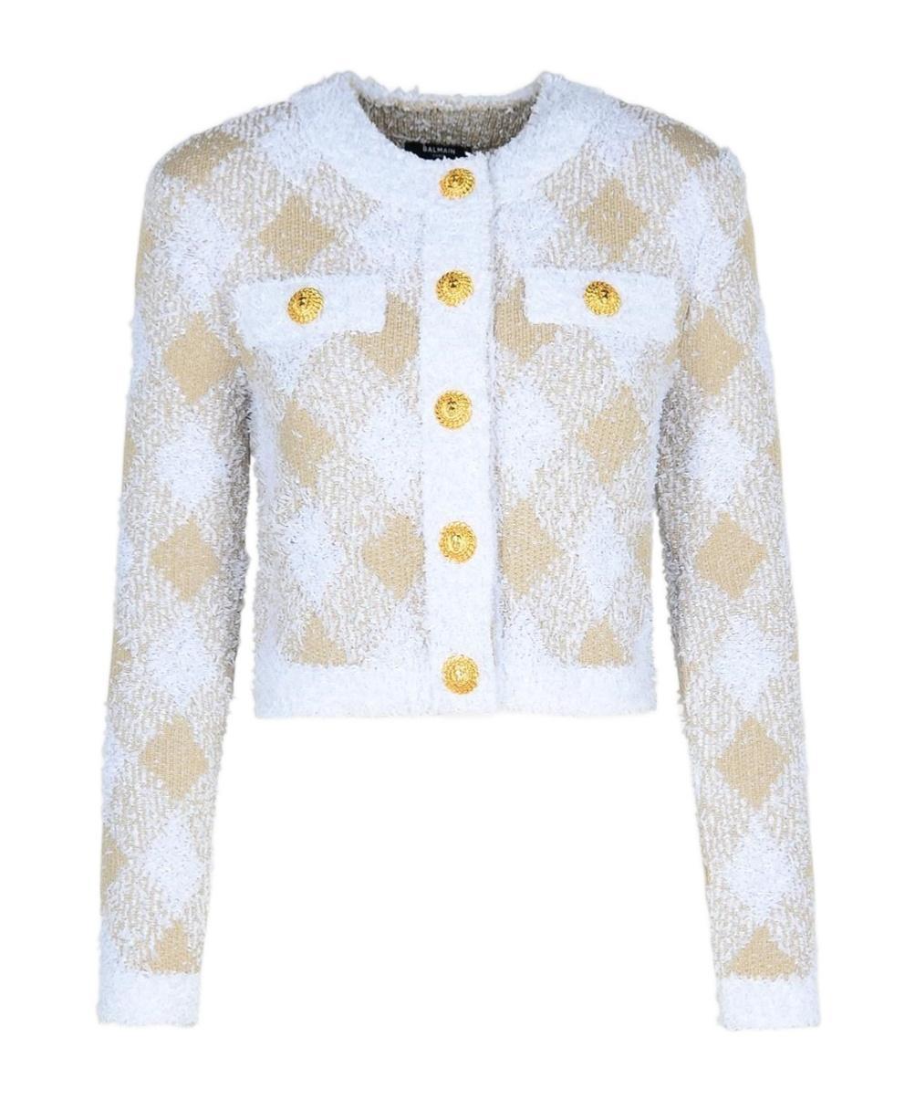 BALMAIN Long-sleeved Casual Jacket In Beige Product Image